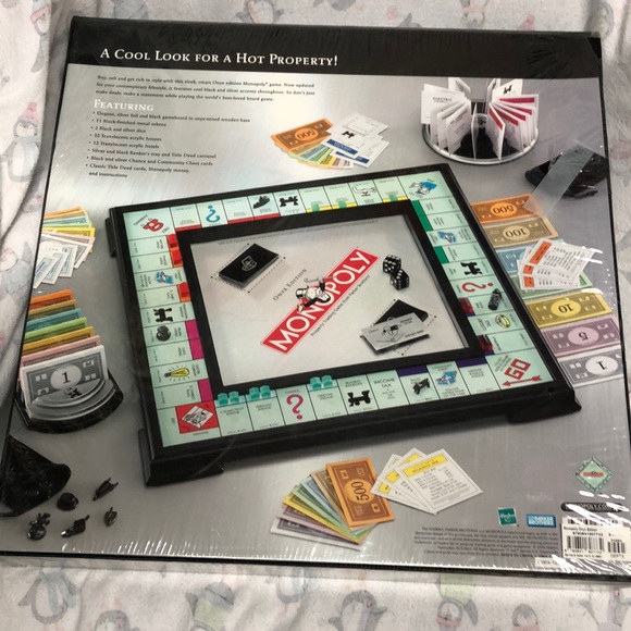ONYX. EDITION. MONOPOLY. Barnes and Noble’s .. 2006 .. Hasbro PARKER BROTHERS. - Picture 2 of 7